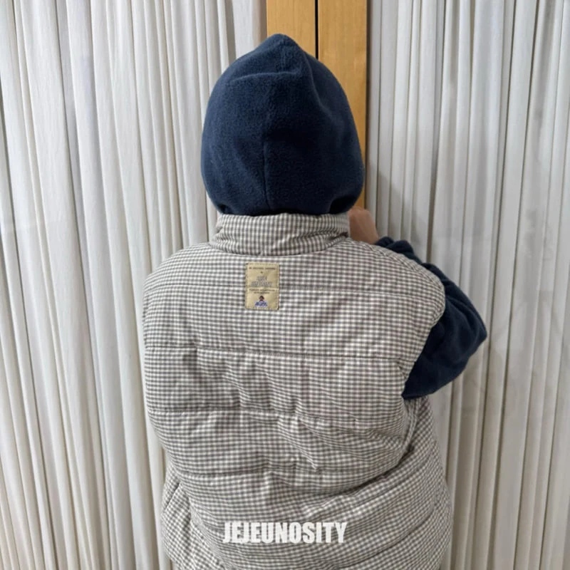 Jejeunosity - Korean Children Fashion - #minifashionista - Checkmate Padded Vest - 7