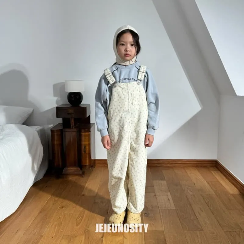 Jejeunosity - Korean Children Fashion - #magicofchildhood - Corduroy Berry Flower Overalls - 4