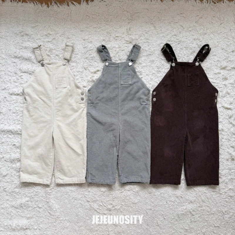 Jejeunosity - Korean Children Fashion - #toddlerclothing - Corduroy Berry Long Overalls