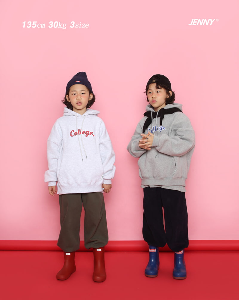 Jenny Basic - Korean Children Fashion - #Kfashion4kids - Colleage Fleece Hoodie - 6