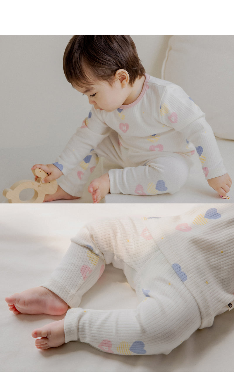 Kids Clara - Korean Baby Fashion - #babyboutique - Brit Rib Baby Pajamas - 5