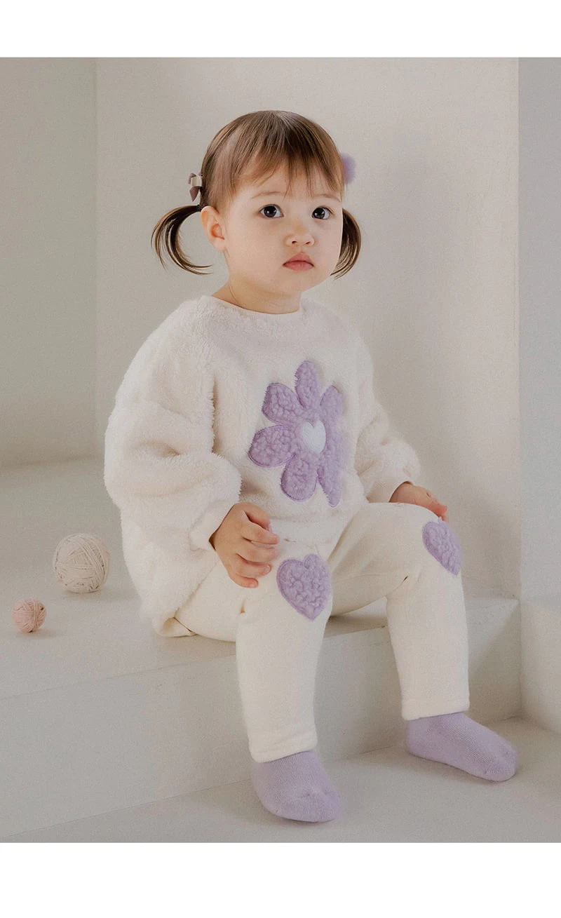 Kids Clara - Korean Baby Fashion - #smilingbaby - Libby Fleece Baby Sweatshirt - 4