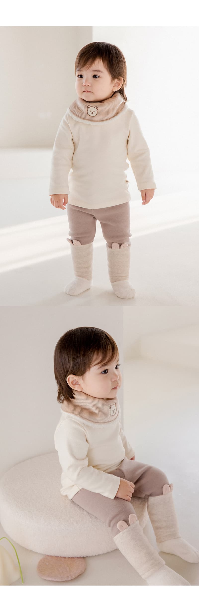 Kids Clara - Korean Baby Fashion - #babyboutiqueclothing - Clan Fleece Lined Leggings R - 6