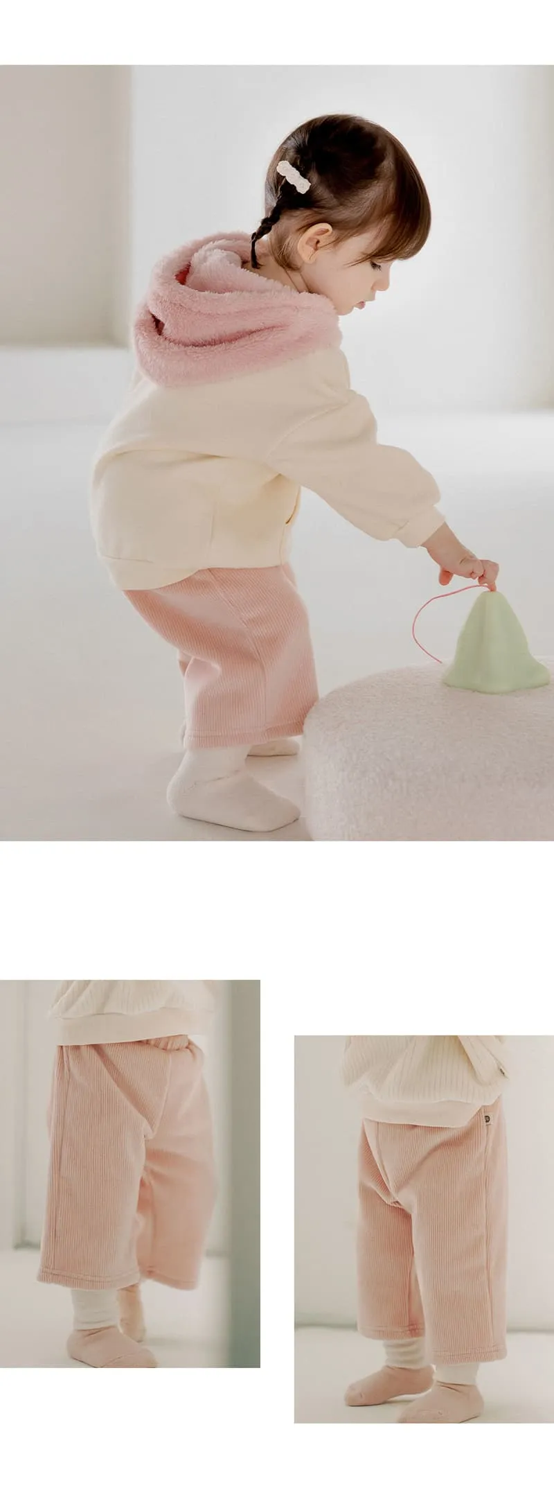 Kids Clara - Korean Baby Fashion - #babyclothing - Tene Double Velour Baby Pants - 7