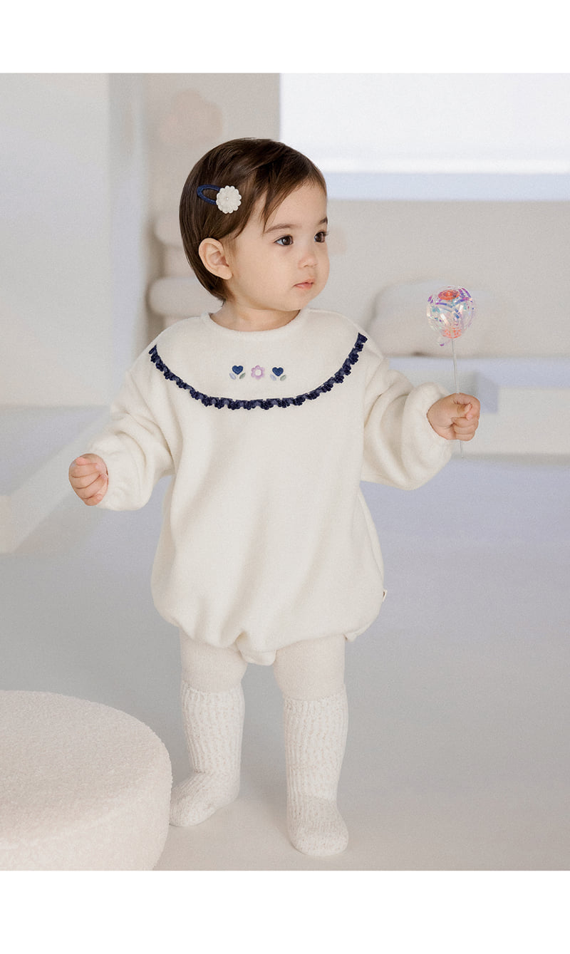 Kids Clara - Korean Baby Fashion - #babyboutiqueclothing - Angela Fleece Brushed Body Suit - 4