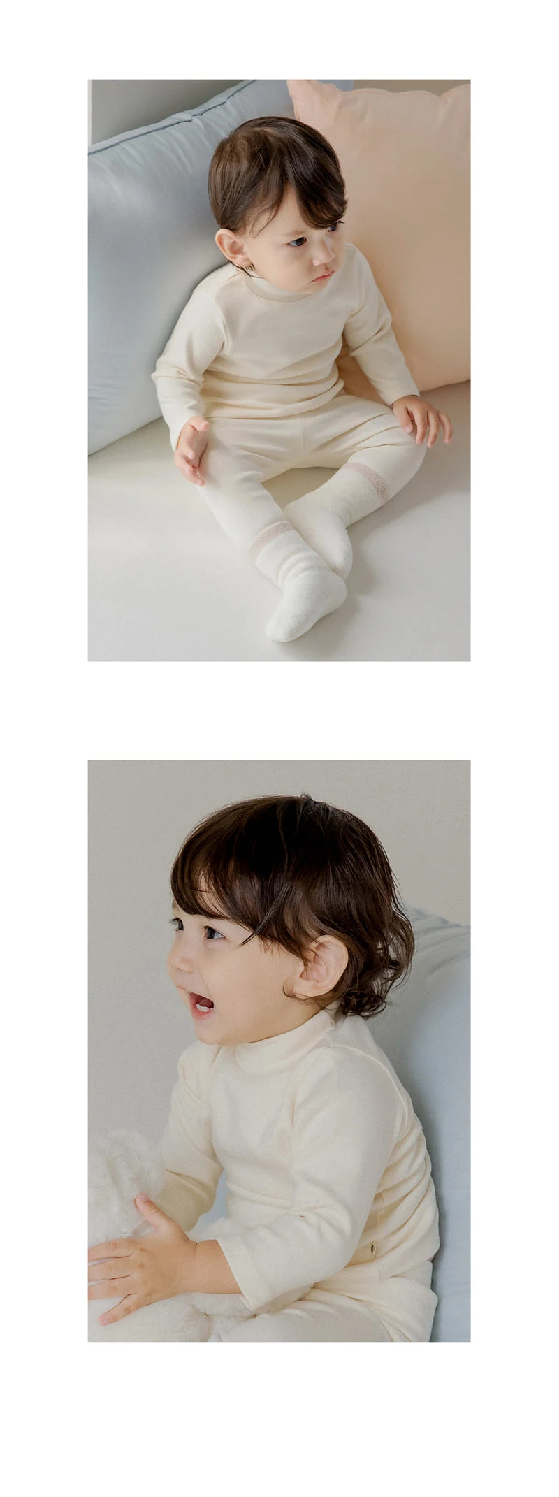 Kids Clara - Korean Baby Fashion - #babyfashion - Pure Basic Modal Baby Mock Neck Tee - 7