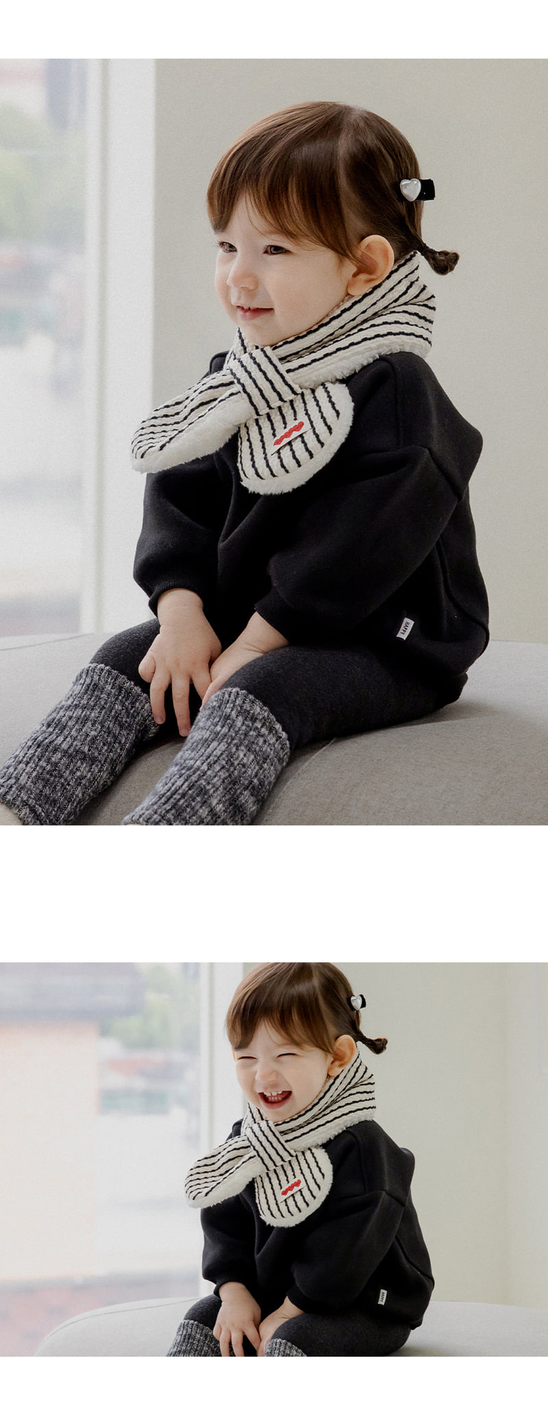 Kids Clara - Korean Baby Fashion - #babyfashion - Morris Snow Baby Neki Muffler - 2