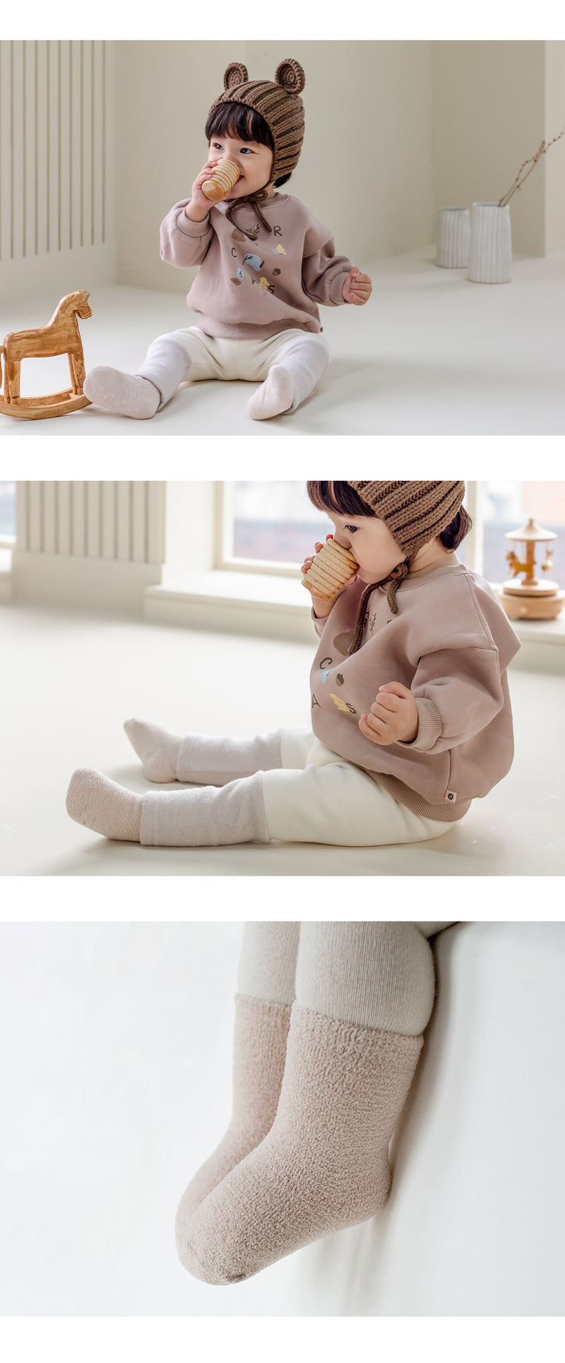 Kids Clara - Korean Baby Fashion - #babyfashion - Timmy Basic Winter Baby Socks (set of 5) - 6