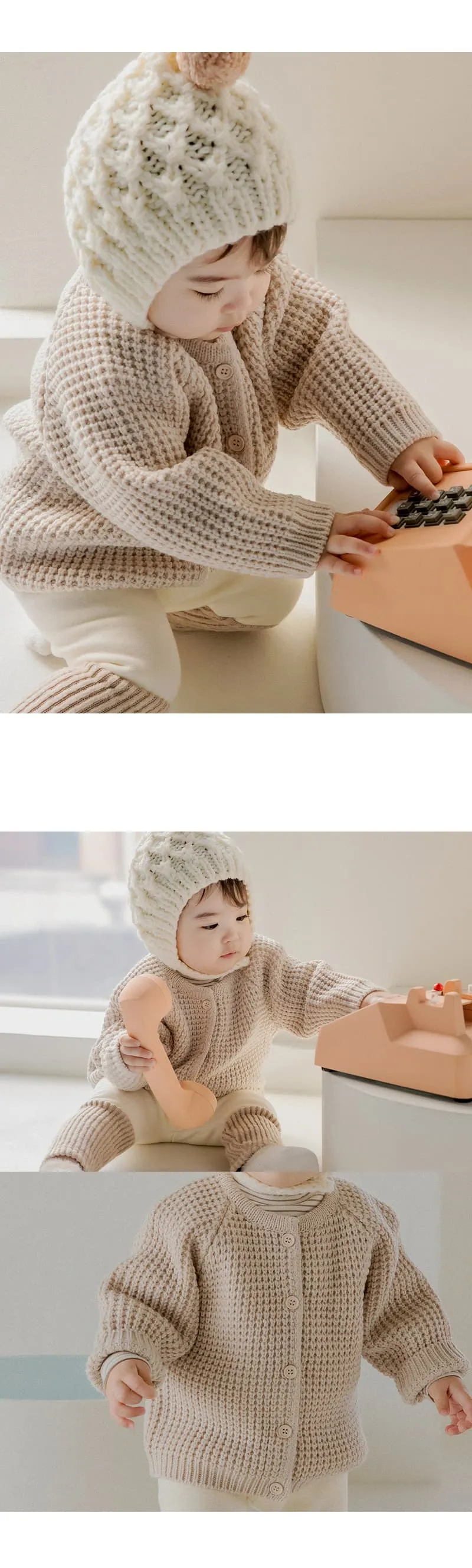 Kids Clara - Korean Baby Fashion - #babyfashion - Linda Knit Baby Cardigan - 2