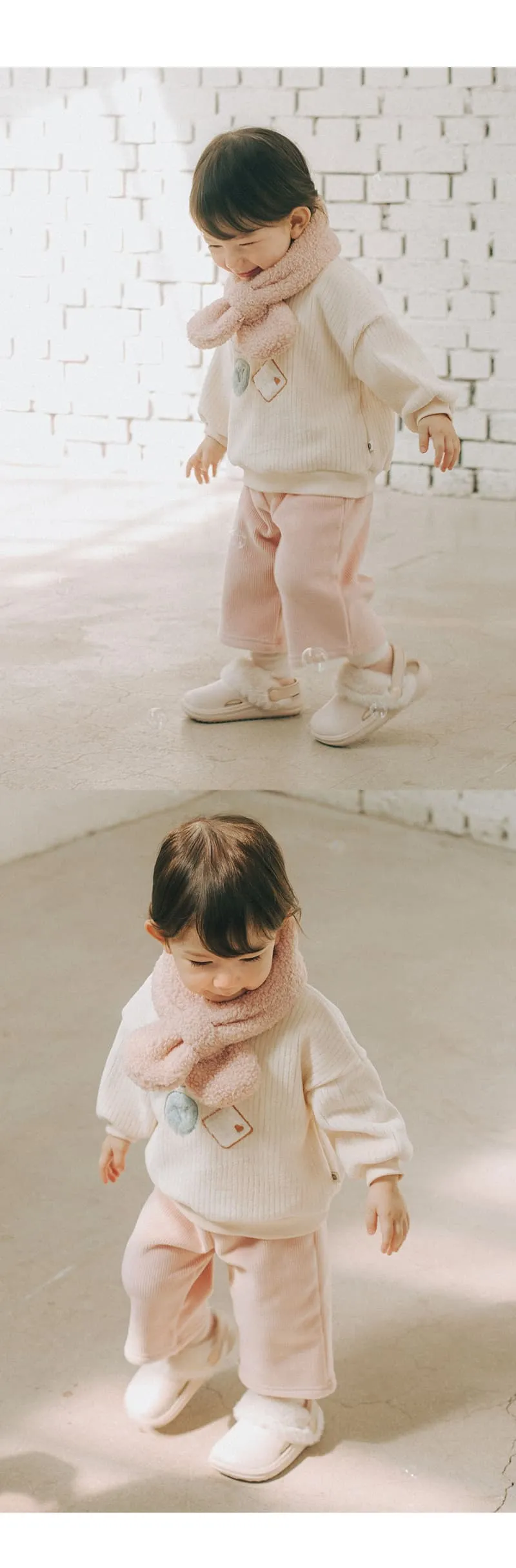 Kids Clara - Korean Baby Fashion - #babyfashion - Tene Double Velour Baby Pants - 8