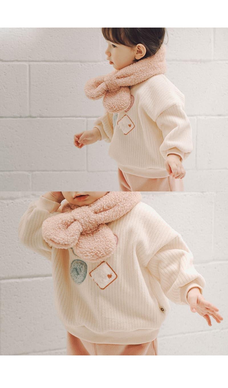 Kids Clara - Korean Baby Fashion - #babyfashion - Nico Double Velour Baby Sweatshirt - 7