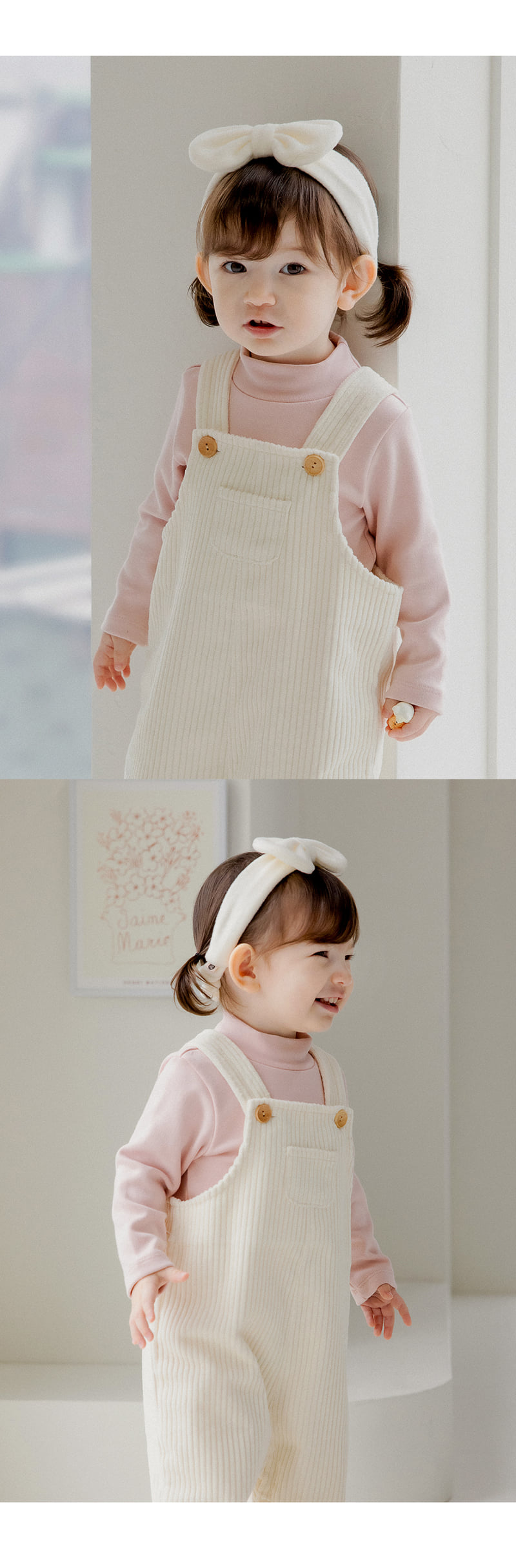 Kids Clara - Korean Baby Fashion - #babyfever - Windrow Corduroy Baby Overall - 2