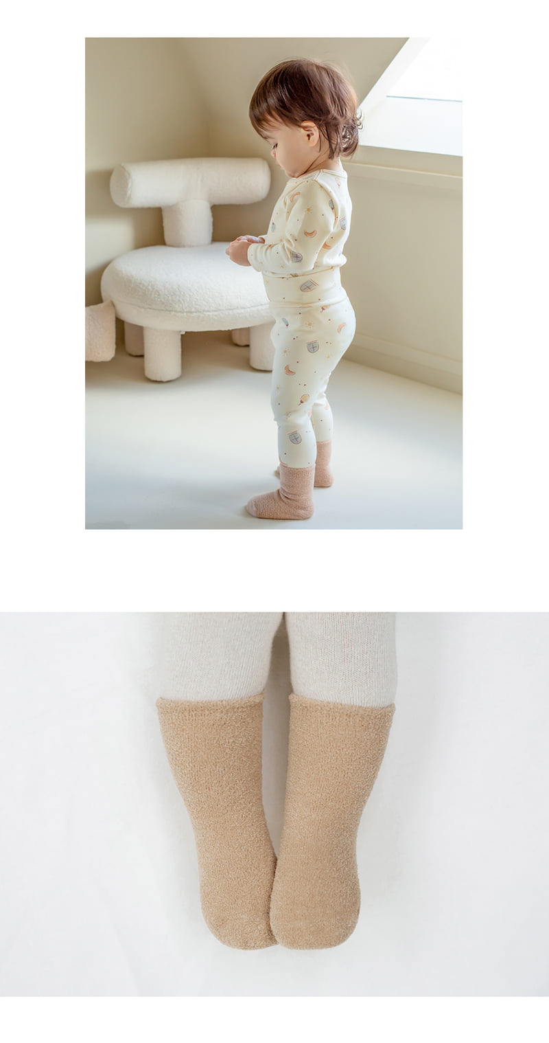 Kids Clara - Korean Baby Fashion - #babyfever - Timmy Basic Winter Baby Socks (set of 5) - 7