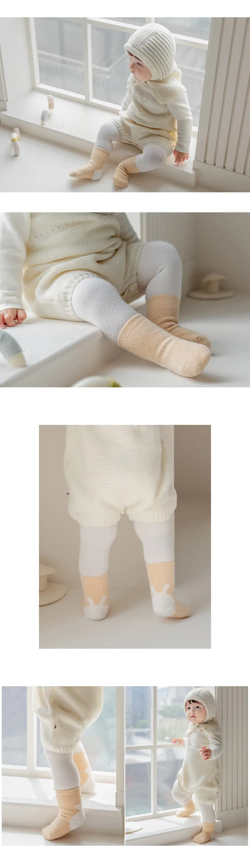 Kids Clara - Korean Baby Fashion - #babyfever - Cozy Sleeping Baby Socks Set (set of 5) - 3