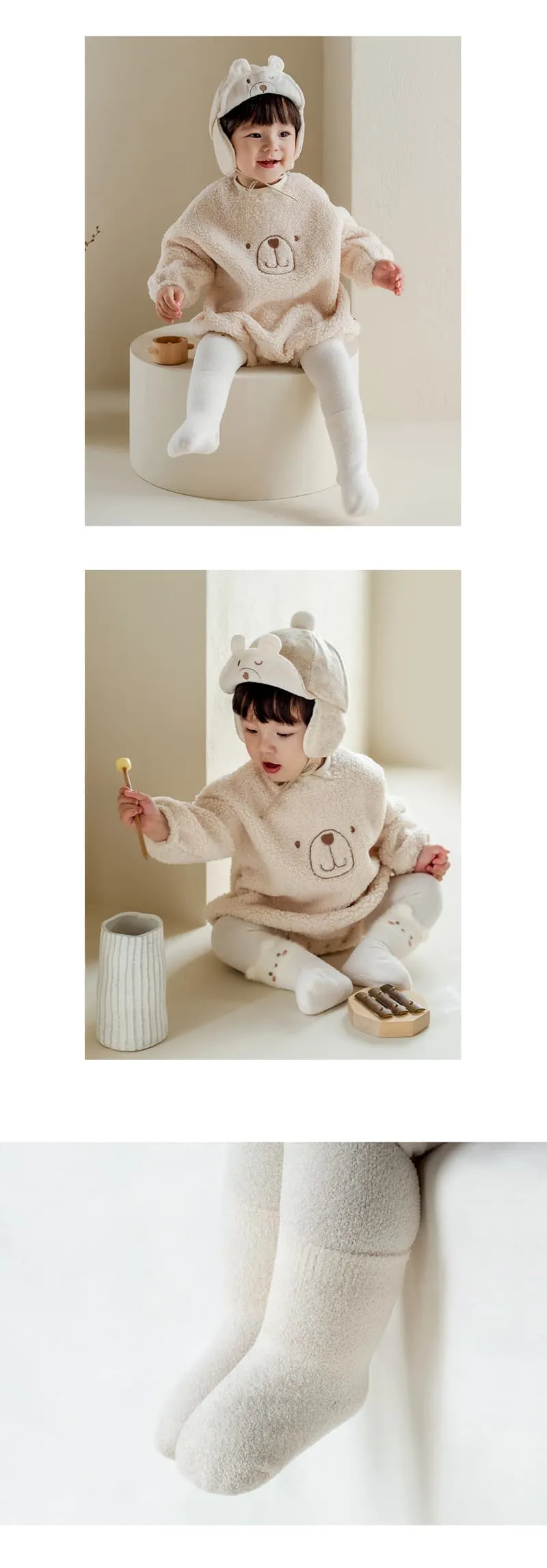 Kids Clara - Korean Baby Fashion - #babyfashion - Tama Winter Baby Leggings Set (set of 5) - 4