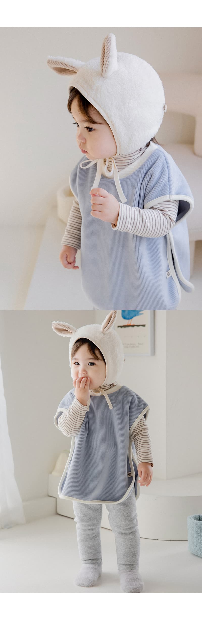 Kids Clara - Korean Baby Fashion - #babyfever - Eli Double Velour Baby Tunic Vest - 7