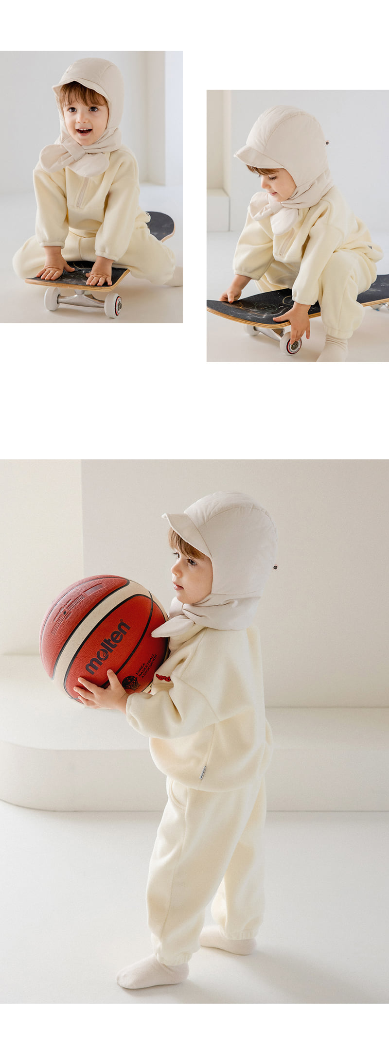 Kids Clara - Korean Baby Fashion - #babyfashion - Karin Fleece Brushed Baby Set-up - 4