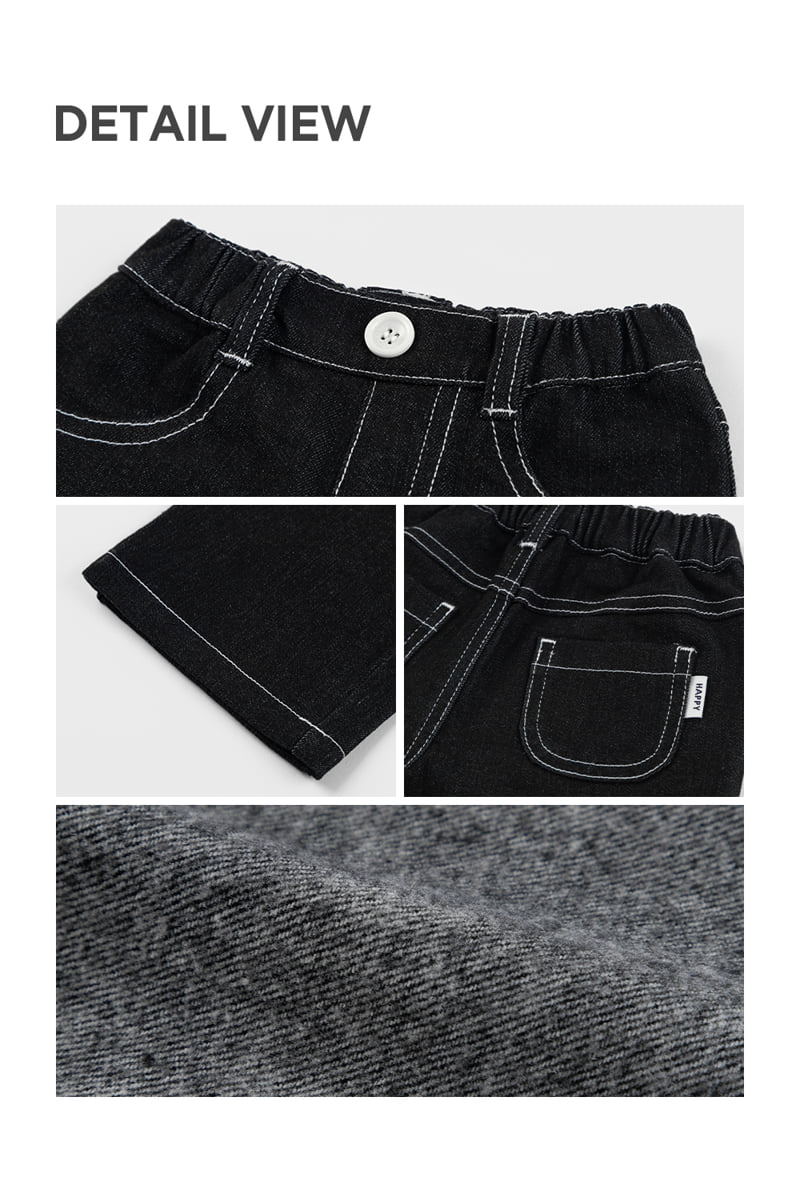 Kids Clara - Korean Baby Fashion - #babyfever - Alo Denim Fleece Baby Pants - 4