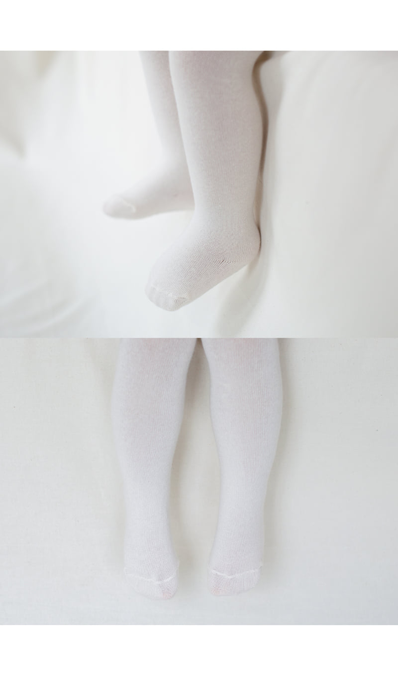 Kids Clara - Korean Baby Fashion - #babylifestyle - Cozy Plain Baby Tights (set of 5) - 3