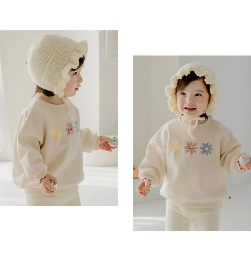 Kids Clara - Korean Baby Fashion - #babylifestyle - Flora Fleece Baby Sweatshirt - 3