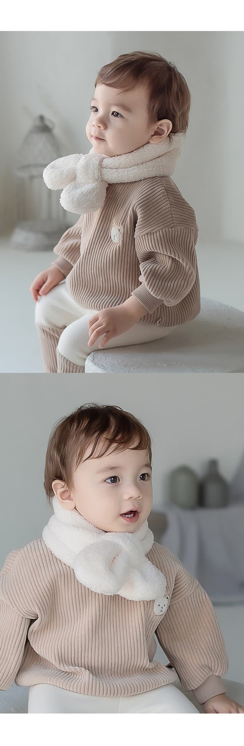 Kids Clara - Korean Baby Fashion - #babygirlfashion - Aubrey Snow Baby Necky - 4