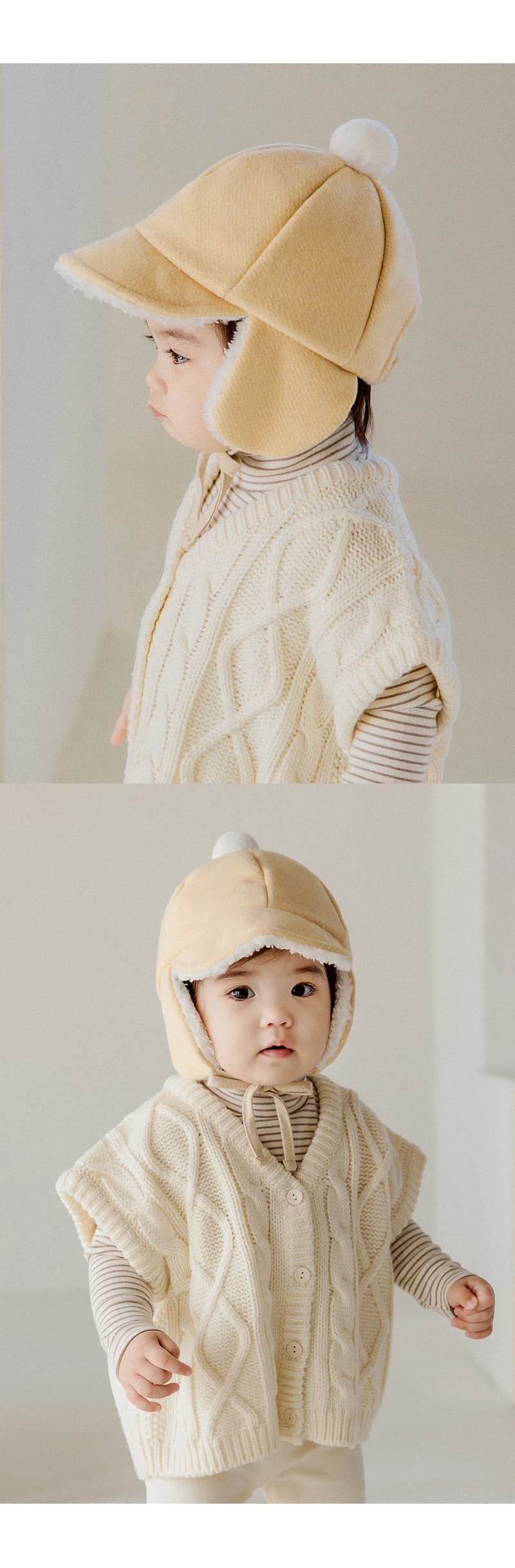 Kids Clara - Korean Baby Fashion - #babylifestyle - Matthew Winter Baby Cap - 3