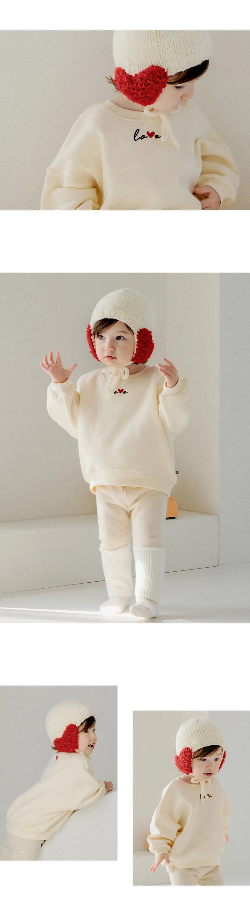 Kids Clara - Korean Baby Fashion - #babyoninstagram - Fleece Baby Sweatshirt - 3