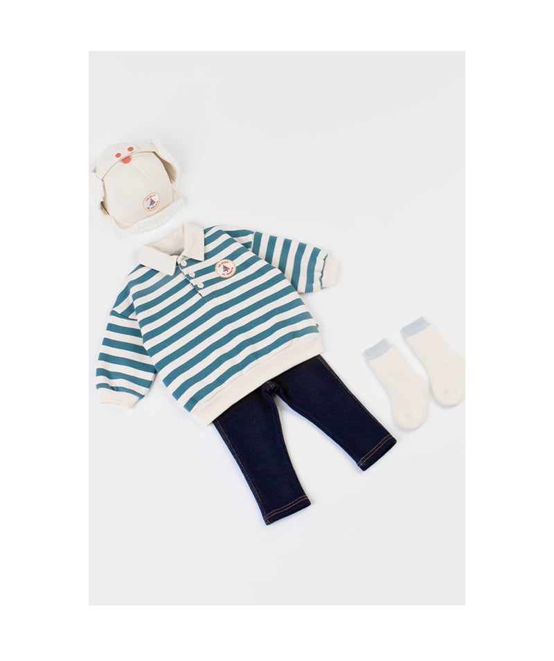 Kids Clara - Korean Baby Fashion - #babyoninstagram - Polle Fleece Baby Jeggings - 3