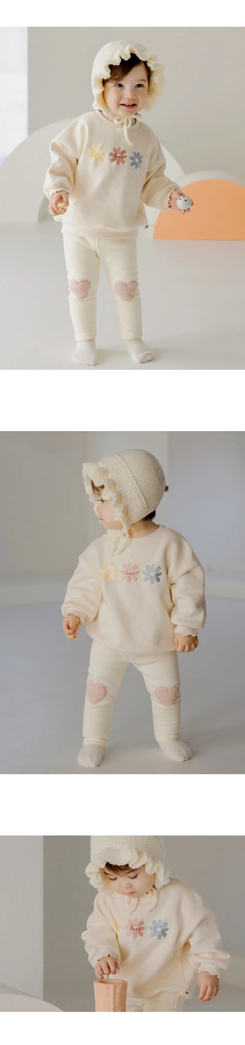 Kids Clara - Korean Baby Fashion - #babylifestyle - Flora Fleece Baby Sweatshirt - 4