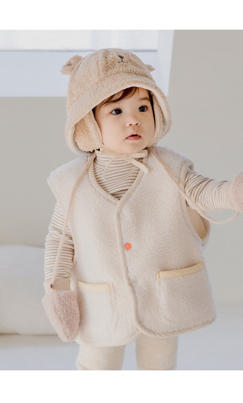 Kids Clara - Korean Baby Fashion - #babyoninstagram - Estelle Winter Baby Bucket Hat - 3