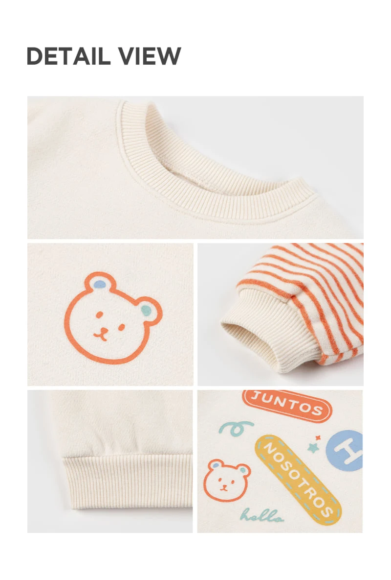 Kids Clara - Korean Baby Fashion - #babyootd - Edith Fleece Baby Sweatshirt - 5