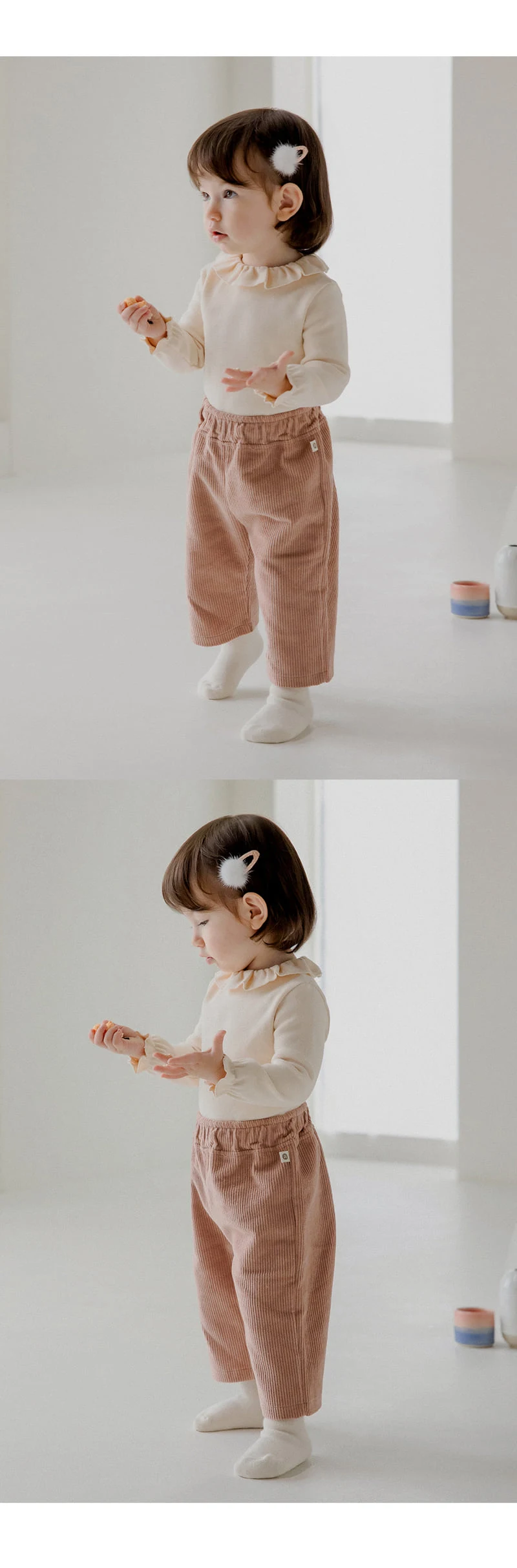 Kids Clara - Korean Baby Fashion - #babyootd - Espin Corduroy Baby Pants - 2