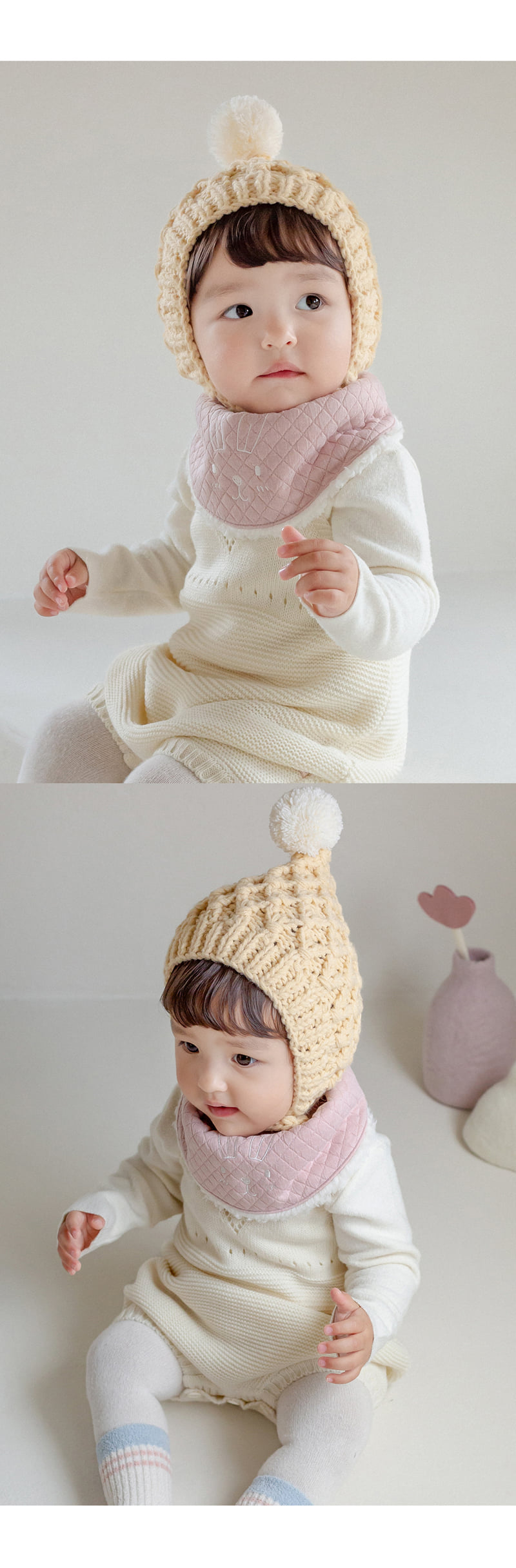 Kids Clara - Korean Baby Fashion - #babyoninstagram - Molly Snow Baby Banana Bib - 4