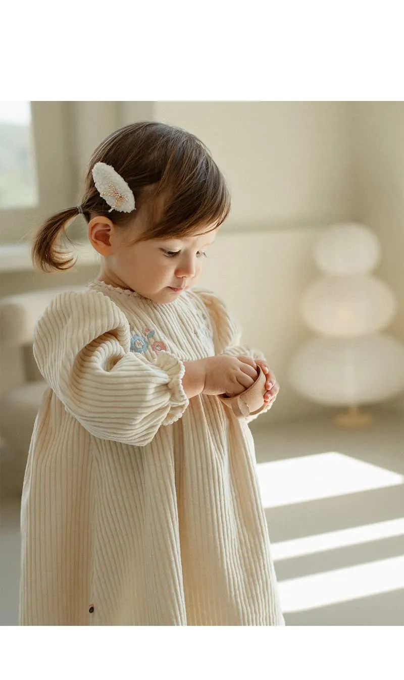 Kids Clara - Korean Baby Fashion - #babyootd - Biela Baby Dress