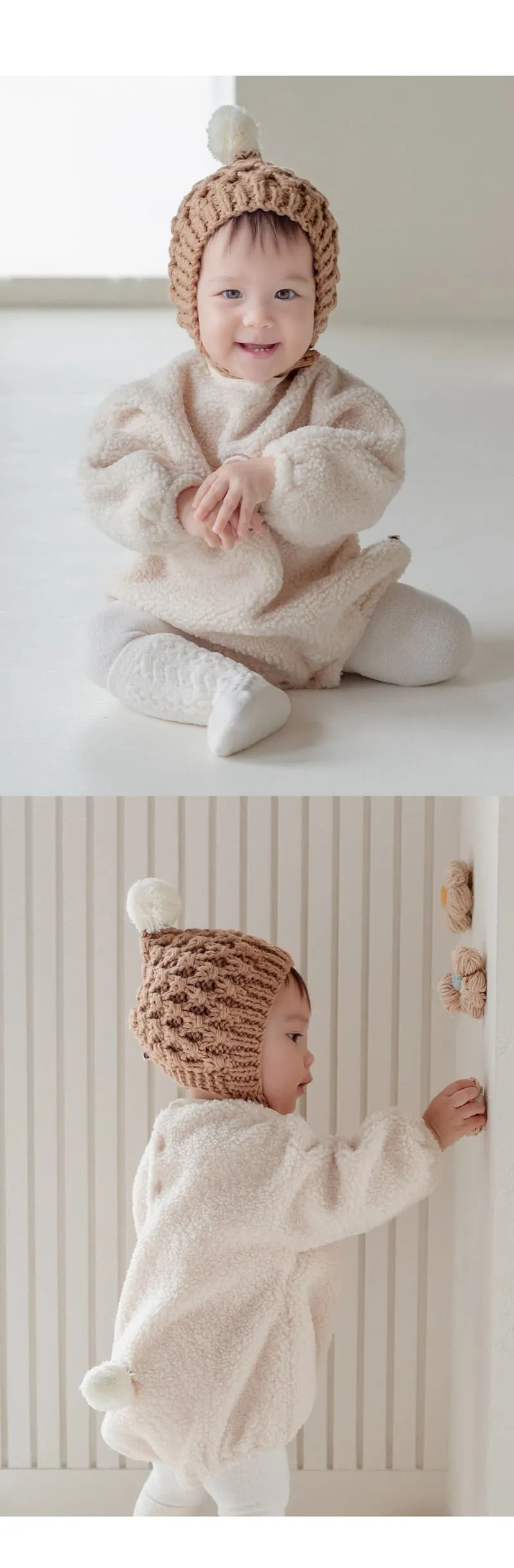 Kids Clara - Korean Baby Fashion - #babyoutfit - New Connie Elf Knit Baby Hat - 6