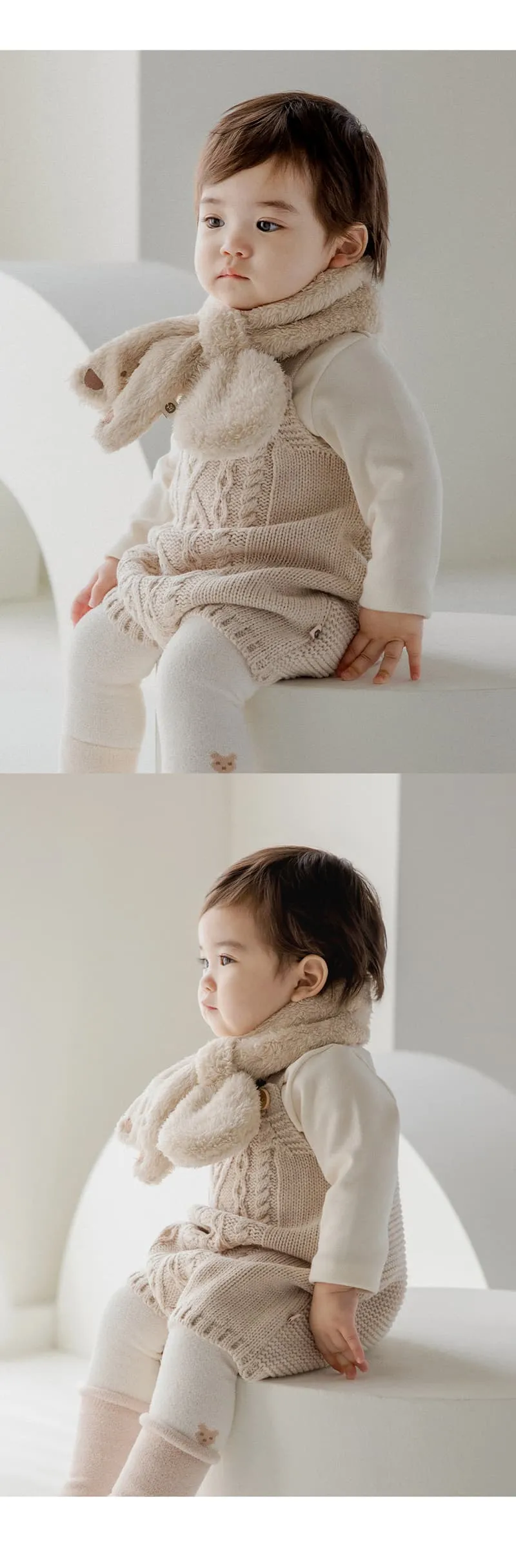 Kids Clara - Korean Baby Fashion - #onlinebabyboutique - Willa Snow Baby Neckie - 2