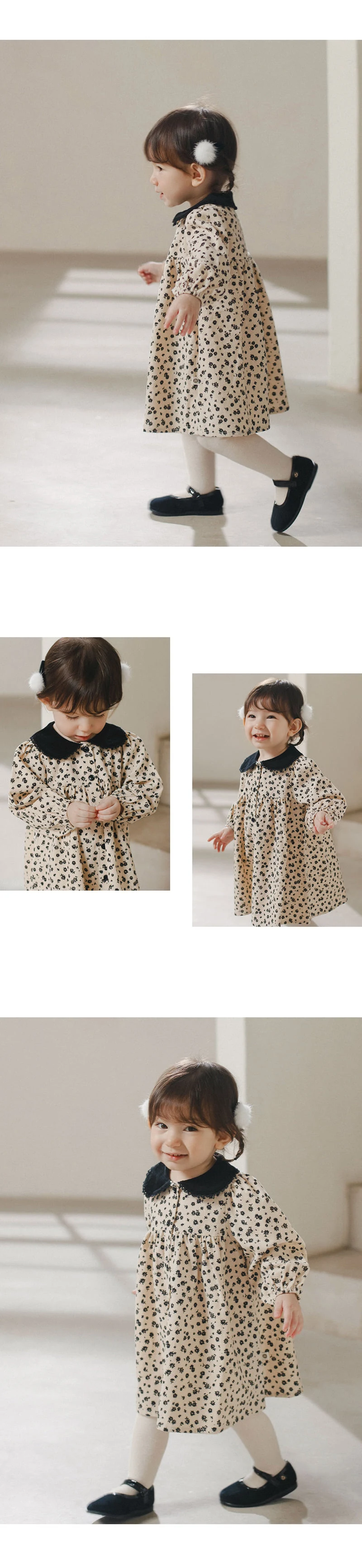 Kids Clara - Korean Baby Fashion - #onlinebabyshop - Corduroy Baby One-piece - 3