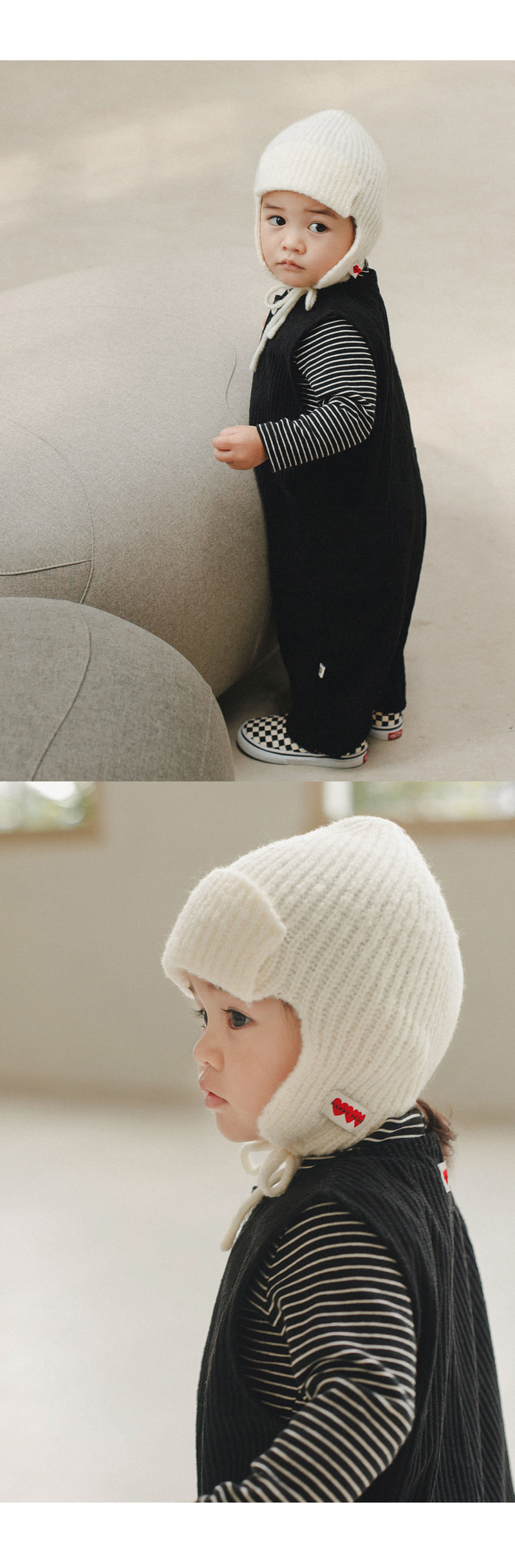 Kids Clara - Korean Baby Fashion - #onlinebabyshop - Mirofi Knit Baby Trapper Hat - 3