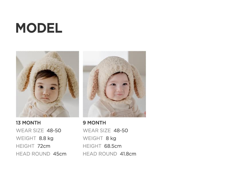 Kids Clara - Korean Baby Fashion - #onlinebabyshop - New Antoine Puppy Baby Hat - 10