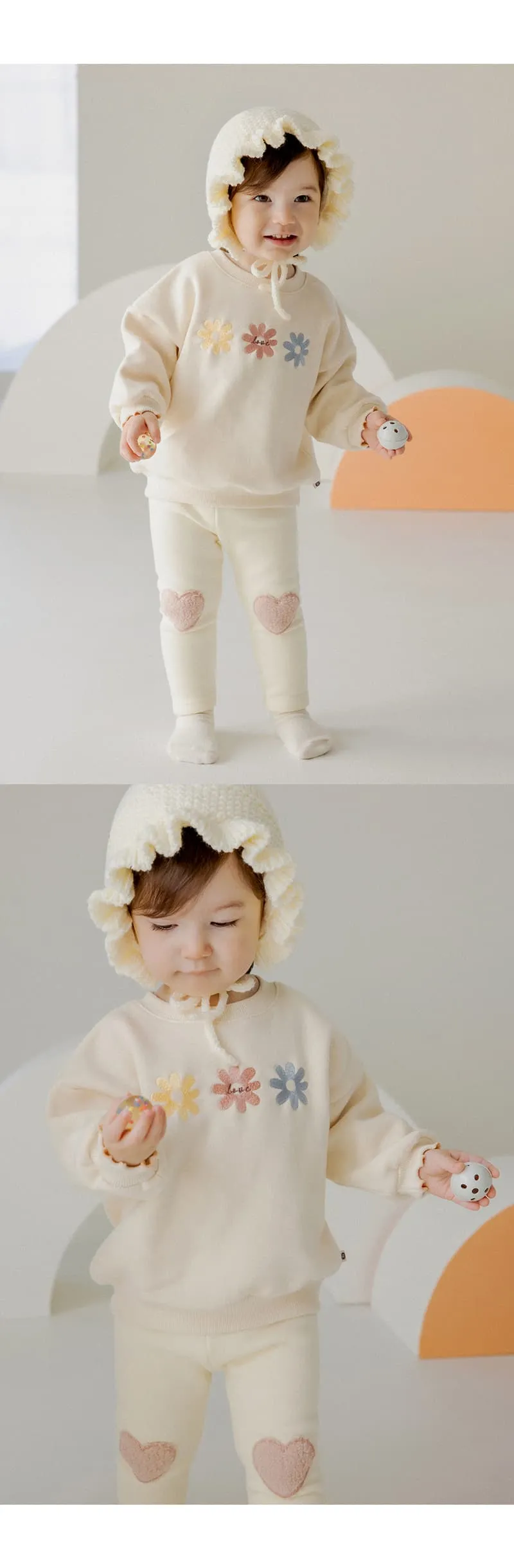 Kids Clara - Korean Baby Fashion - #onlinebabyshop - Amor Fleece Baby Leggings - 3