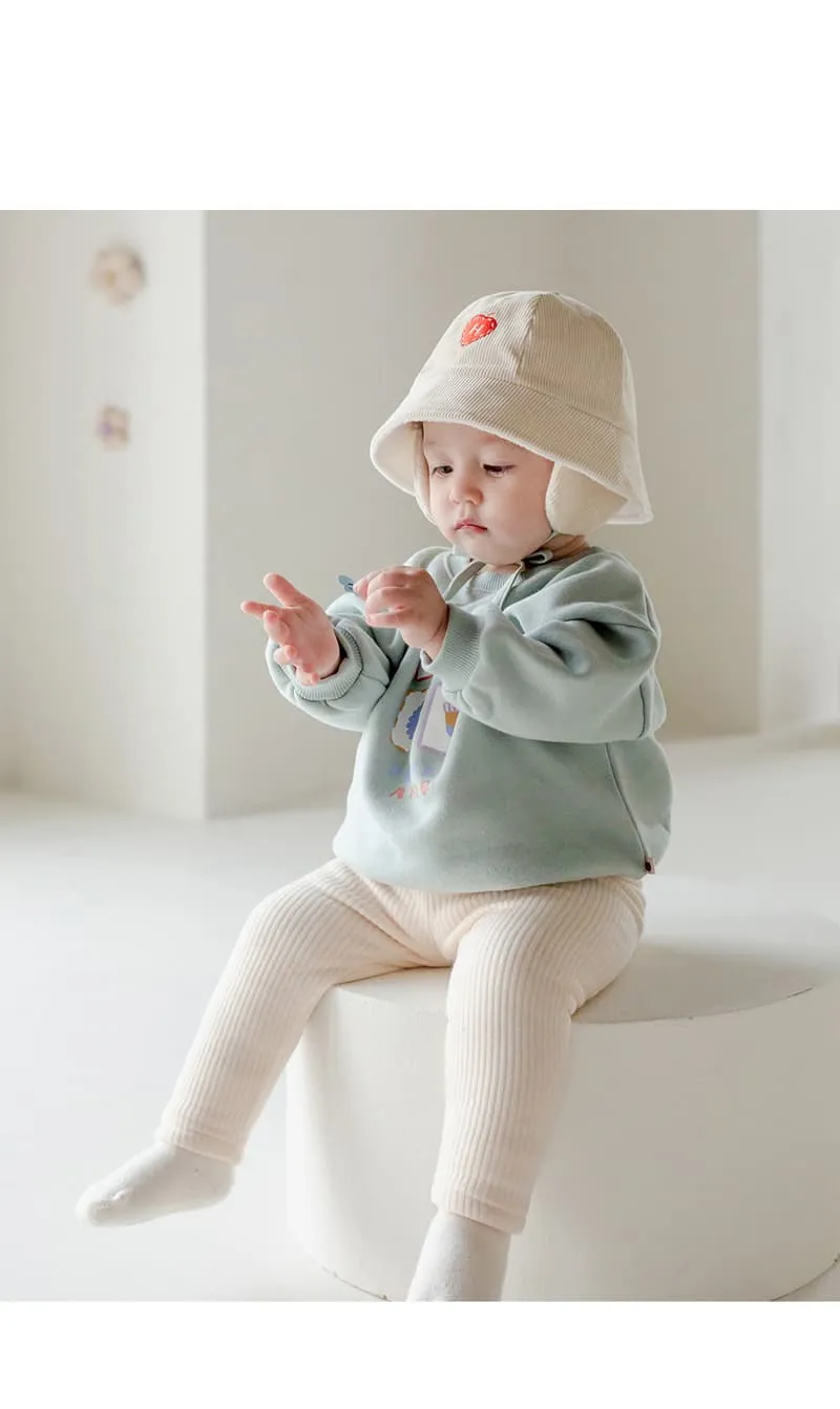 Kids Clara - Korean Baby Fashion - #onlinebabyshop - Luca Fleece Baby Leggings