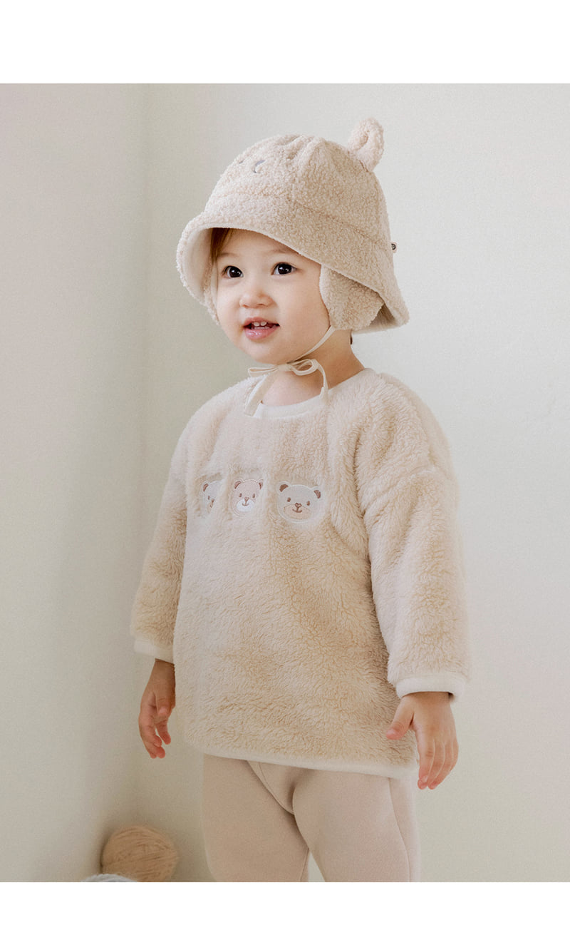 Kids Clara - Korean Baby Fashion - #onlinebabyboutique - Francis Fleece Baby Sweatshirt - 4