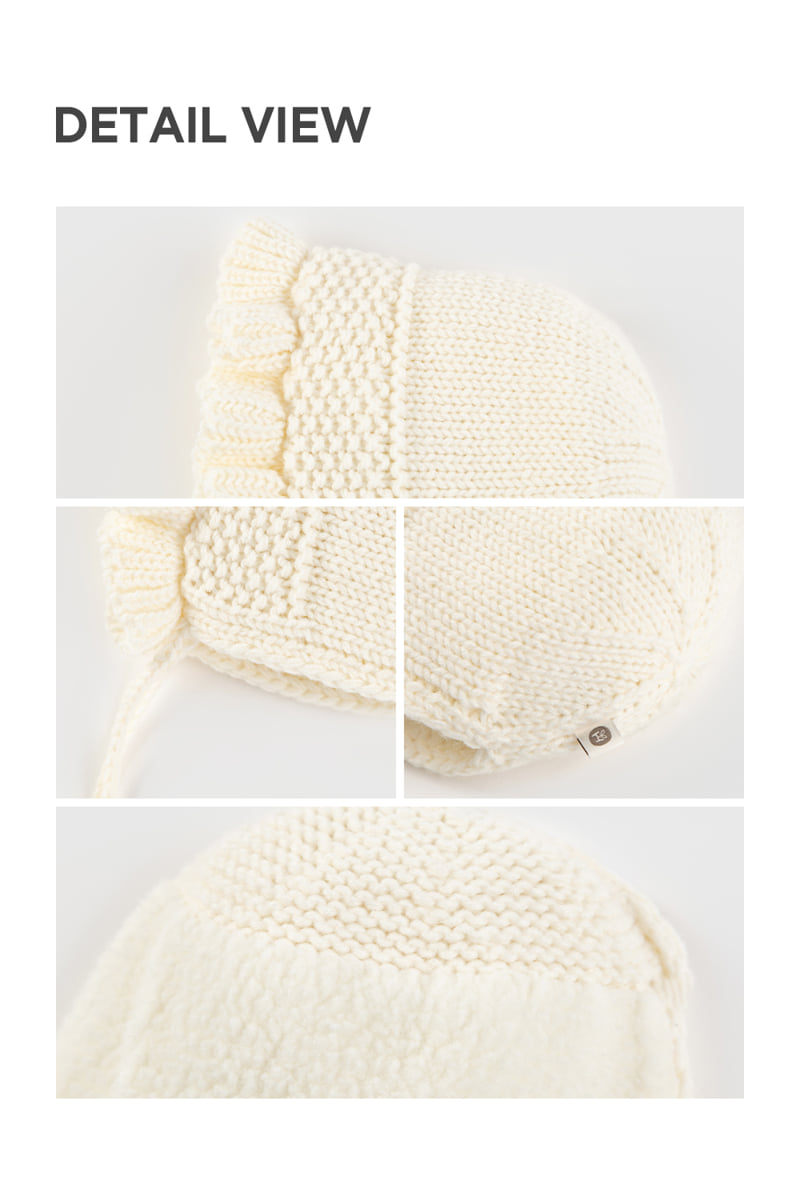 Kids Clara - Korean Baby Fashion - #smilingbaby - Brina Knit Baby Bonnet - 5