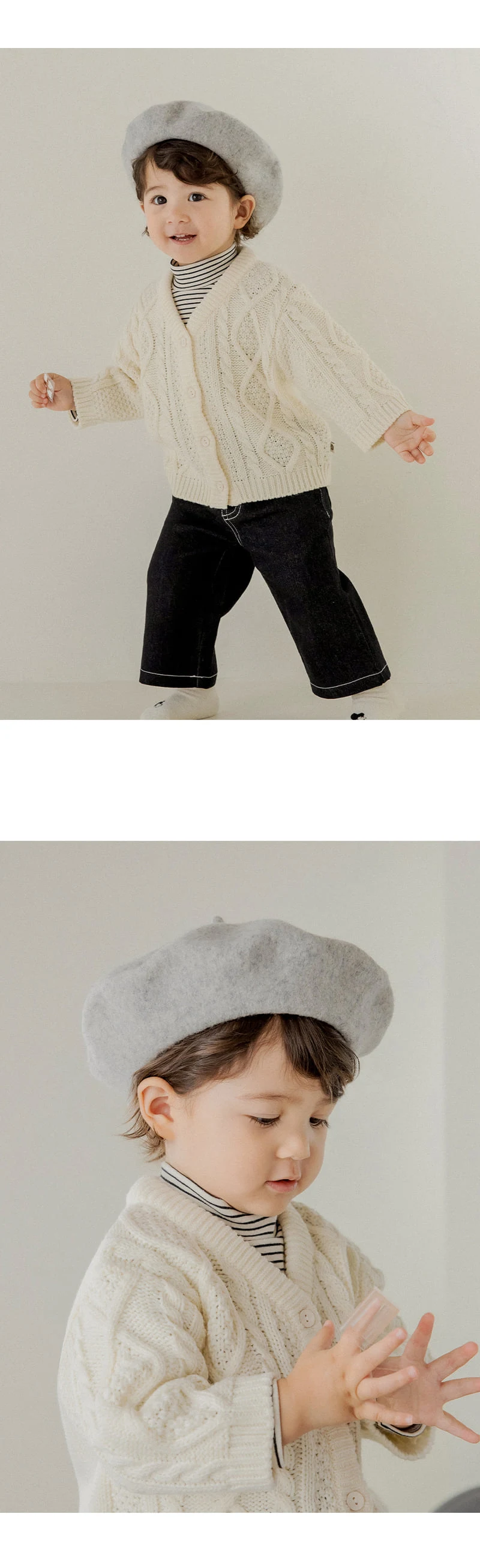 Kids Clara - Korean Children Fashion - #minifashionista - Blooming Wool Baby Beret - 2