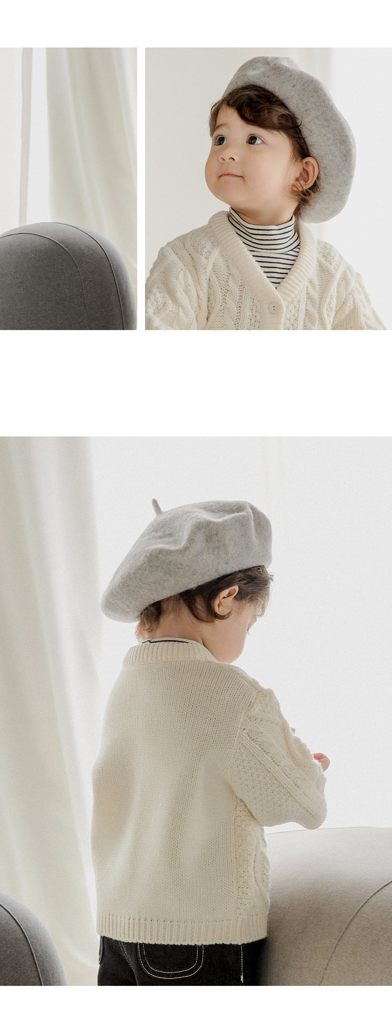 Kids Clara - Korean Children Fashion - #prettylittlegirls - Blooming Wool Baby Beret - 3