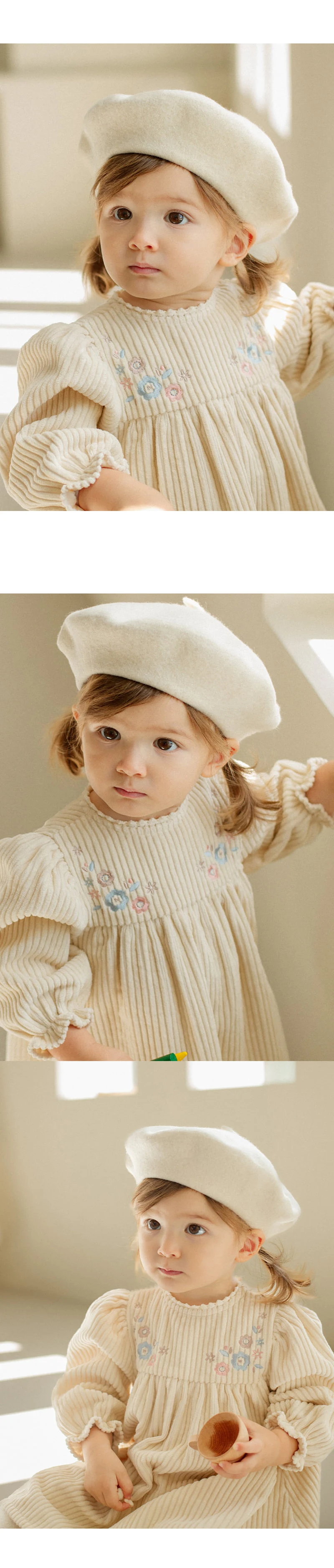 Kids Clara - Korean Children Fashion - #prettylittlegirls - Blooming Wool Baby Beret - 4