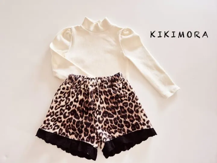 Kikimora - Korean Baby Fashion - #babyboutique - Leopard Lace Shorts - 2