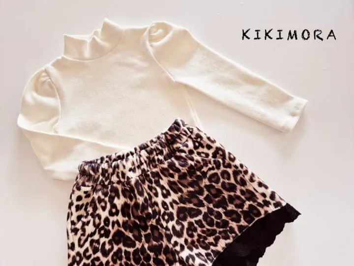 Kikimora - Korean Baby Fashion - #babyboutiqueclothing - Leopard Lace Shorts - 3