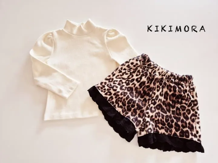 Kikimora - Korean Baby Fashion - #babyboutiqueclothing - Leopard Lace Shorts - 4