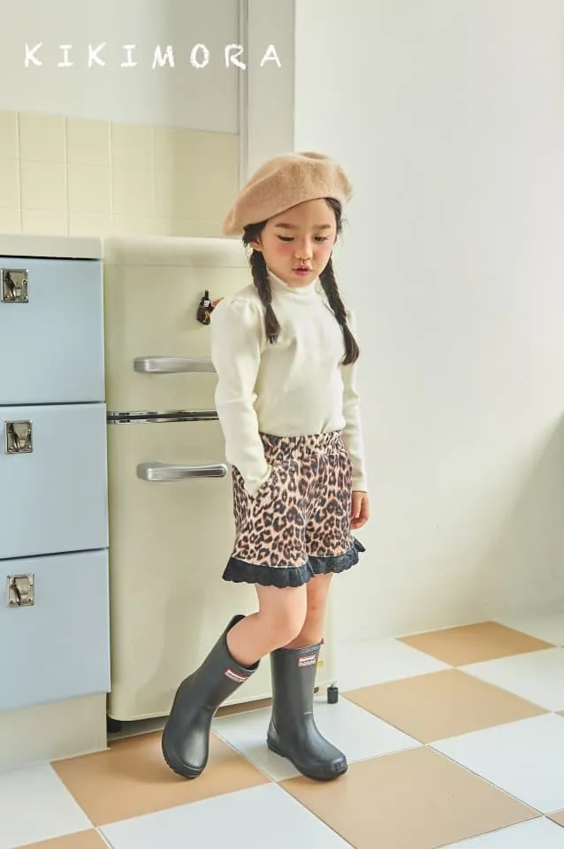 Kikimora - Korean Baby Fashion - #babyfever - Leopard Lace Shorts - 6